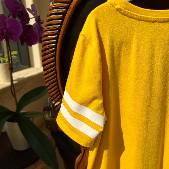 Yellow Short-Sleeve T-Shirt Dress - Picture 6 of 16
